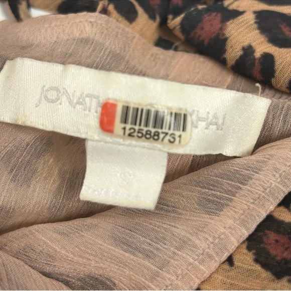 Jonathan Simkhai Leopard Print Surplice V-Neck Jumpsuit - Picture 10 of 13